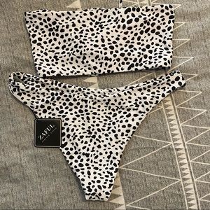 Zaful: White Cheetah Bikini